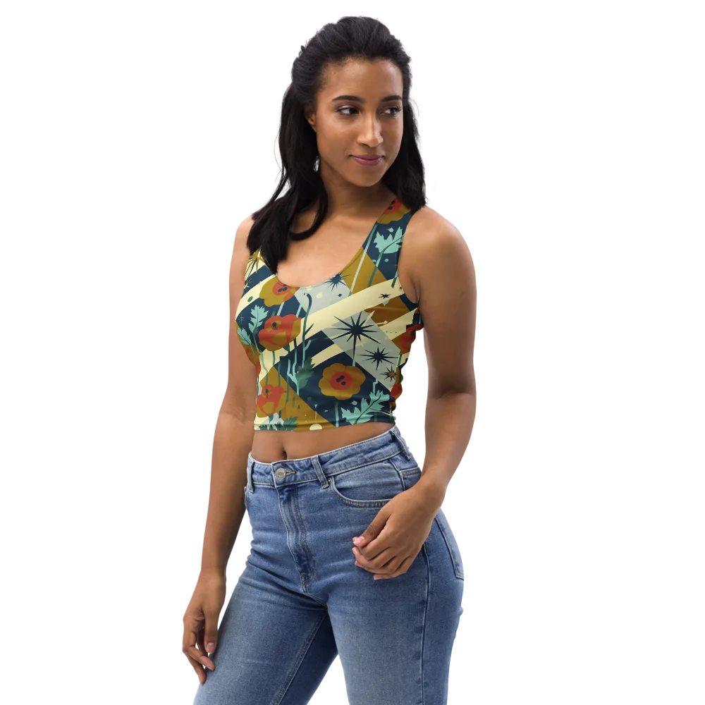 Marigold Signal on Crop Top — Left Front