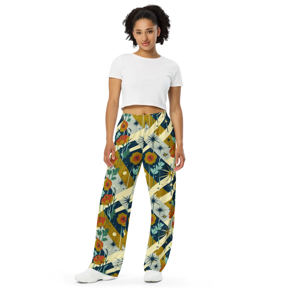 Marigold Signal on Wide-Leg Pants — Front