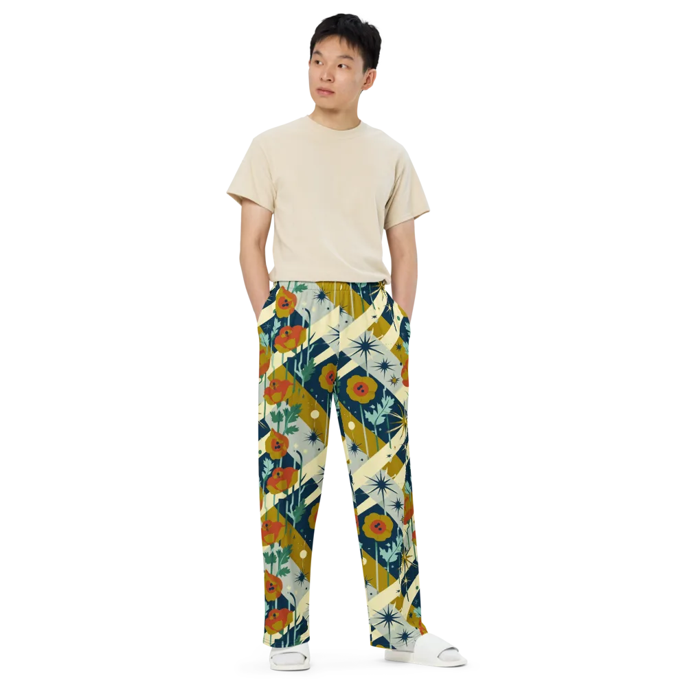Marigold Signal on Wide-Leg Pants — Front