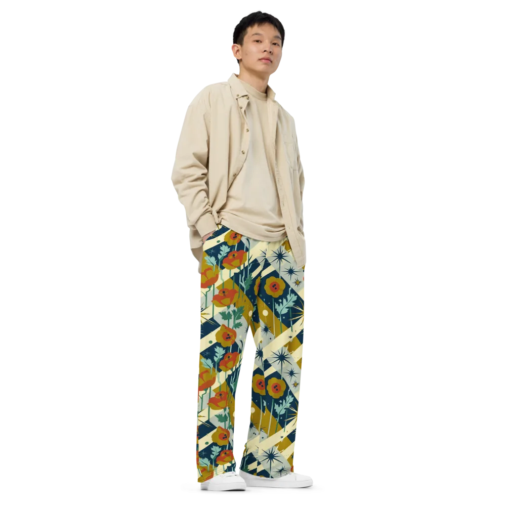 Marigold Signal on Wide-Leg Pants — Right Front