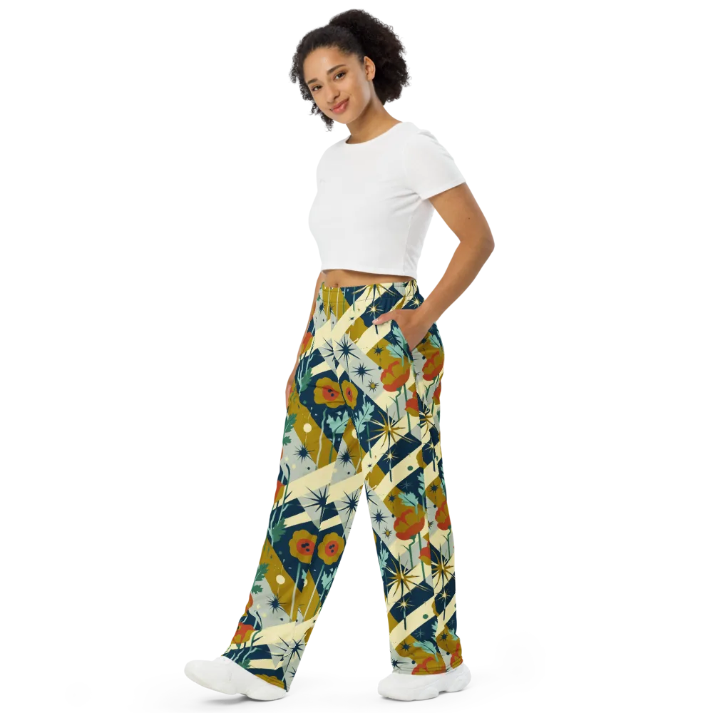 Marigold Signal on Wide-Leg Pants — Left Front