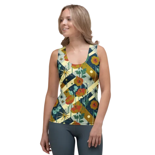 Marigold Signal on a Women's Tank Top
