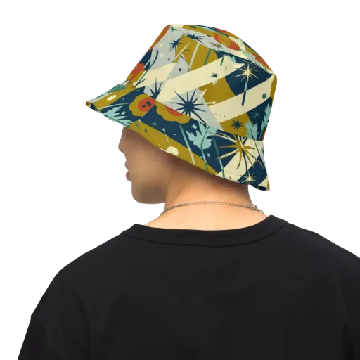 Marigold Signal on a Reversible Bucket Hat