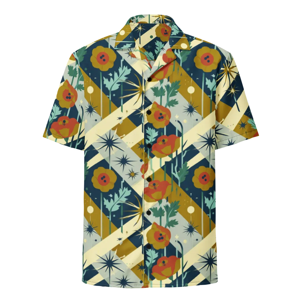 Marigold Signal on Button Shirt — Front