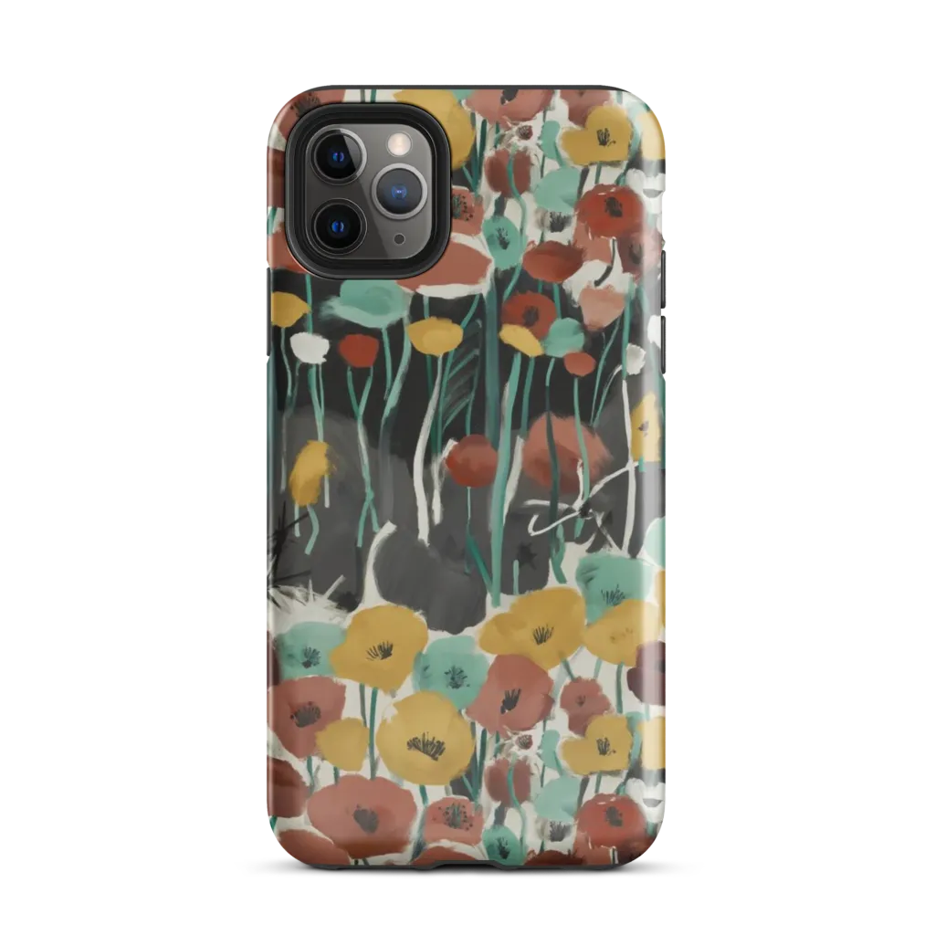 Midnight Poppies on Tough Case for iPhone® — Front