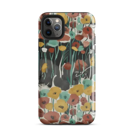 Midnight Poppies on a Tough Case for iPhone®