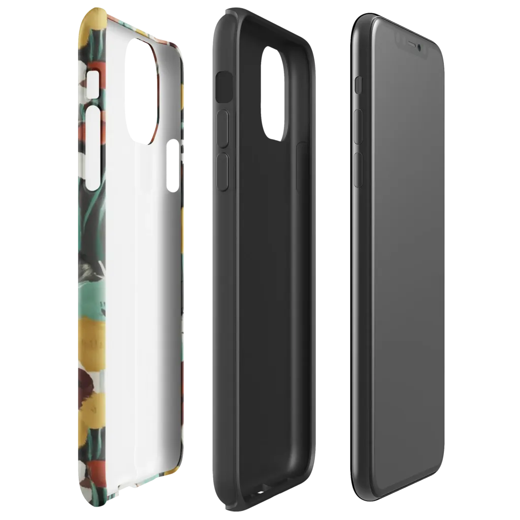 Midnight Poppies on Tough Case for iPhone® — Right