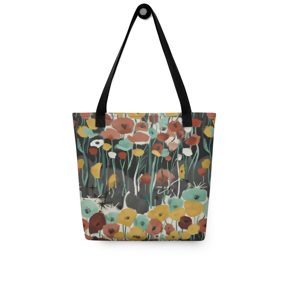 Midnight Poppies on Tote Bag — Front