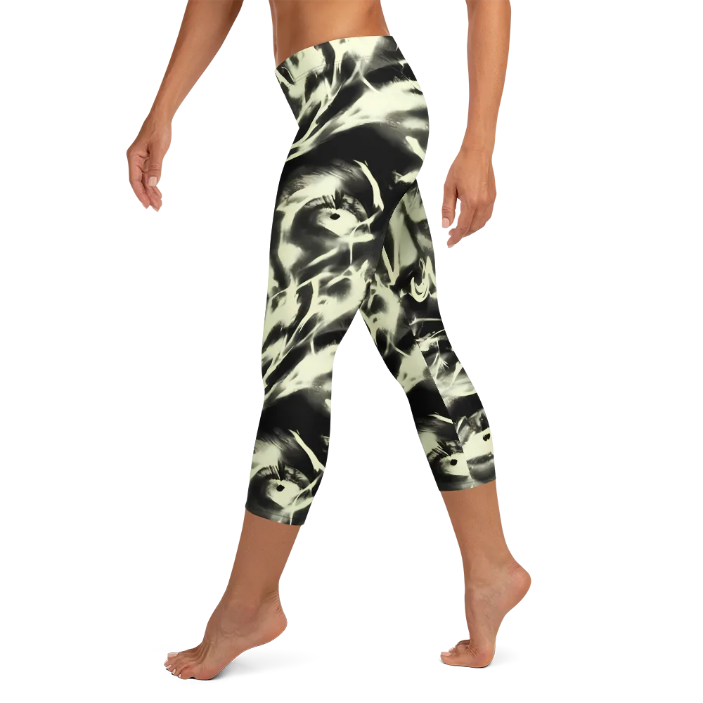 Visionary Flux on Capri Leggings — Left
