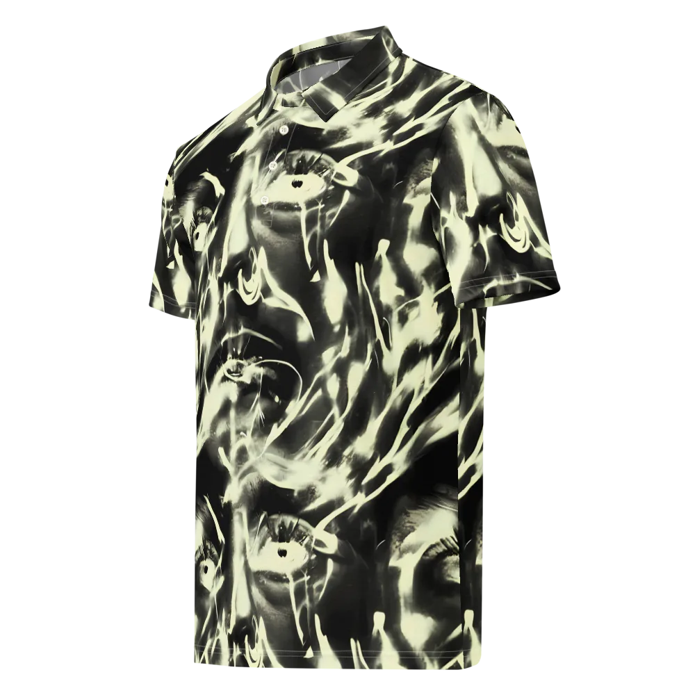 Visionary Flux on Men's Slim Fit Polo Shirt — Left Front