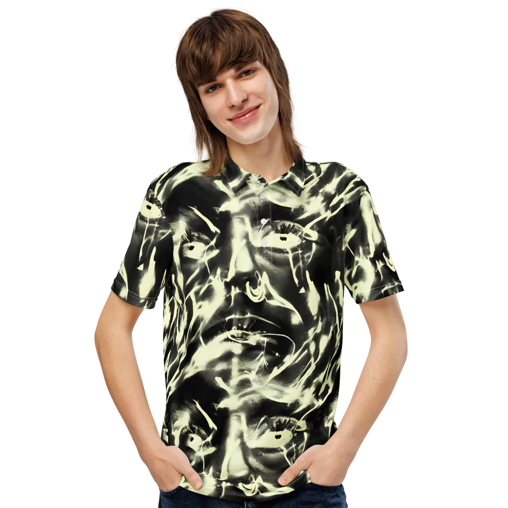 Visionary Flux on Men's Slim Fit Polo Shirt — Front