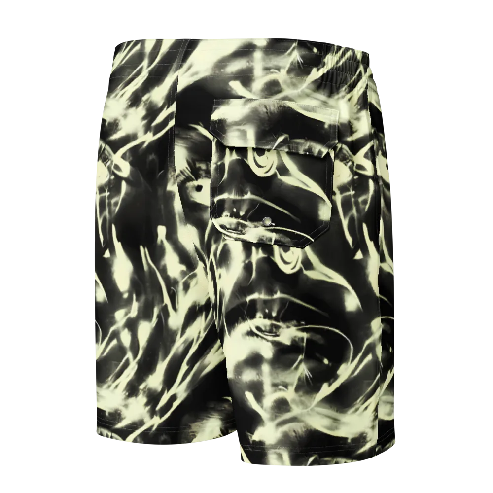 Visionary Flux on Men's Board Shorts — Back