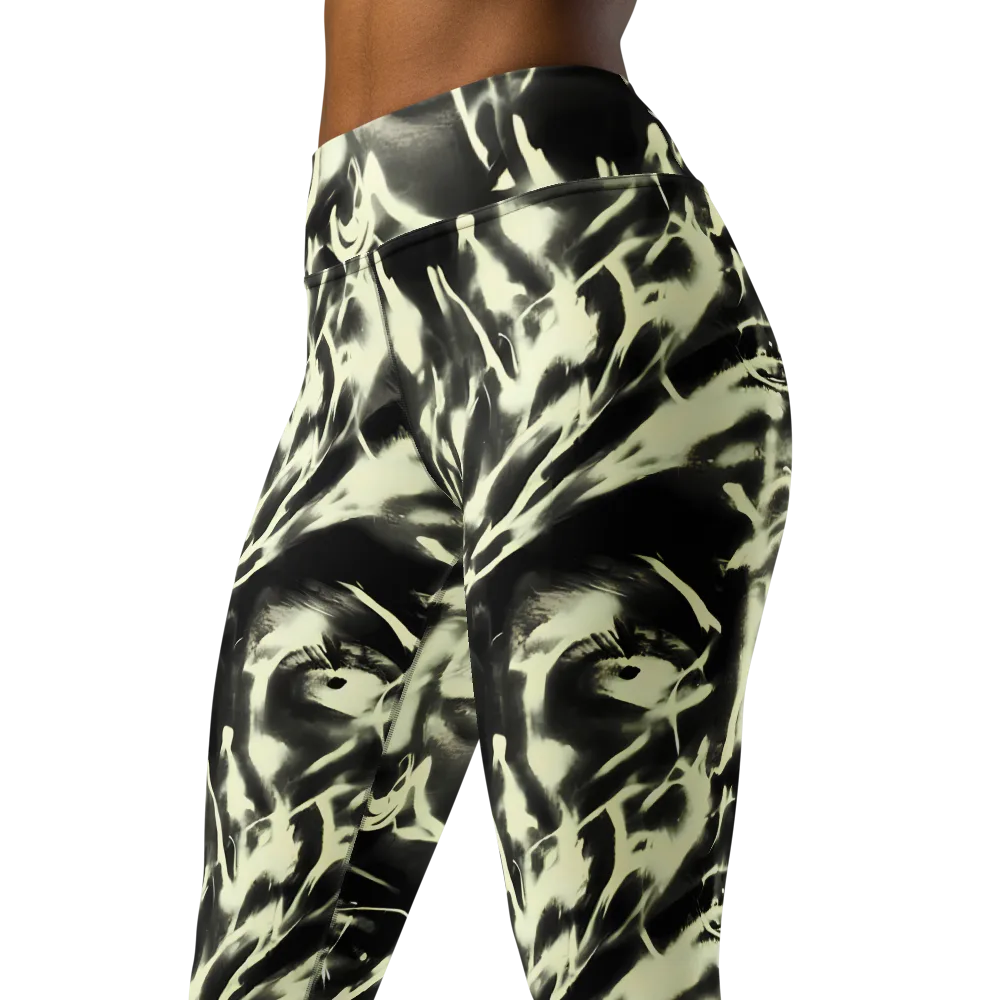 Visionary Flux on Yoga Leggings — Left Front
