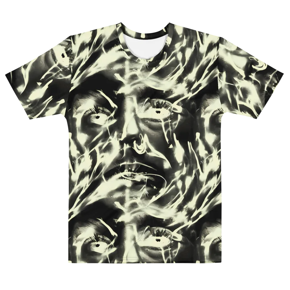 Visionary Flux on Men's Cotton Crew Neck T-Shirt — Front