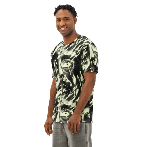 Visionary Flux on a Men's Cotton Crew Neck T-Shirt