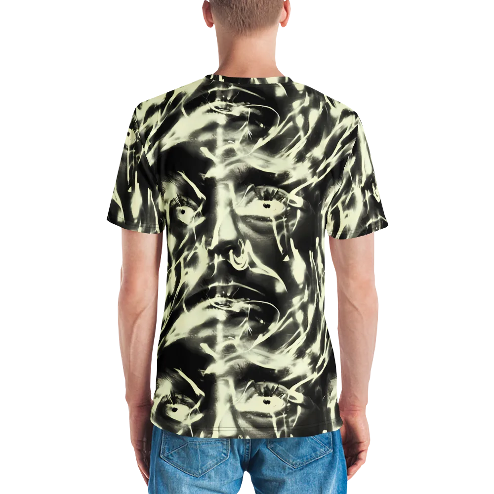 Visionary Flux on Men's Crew Neck T-Shirt — Back