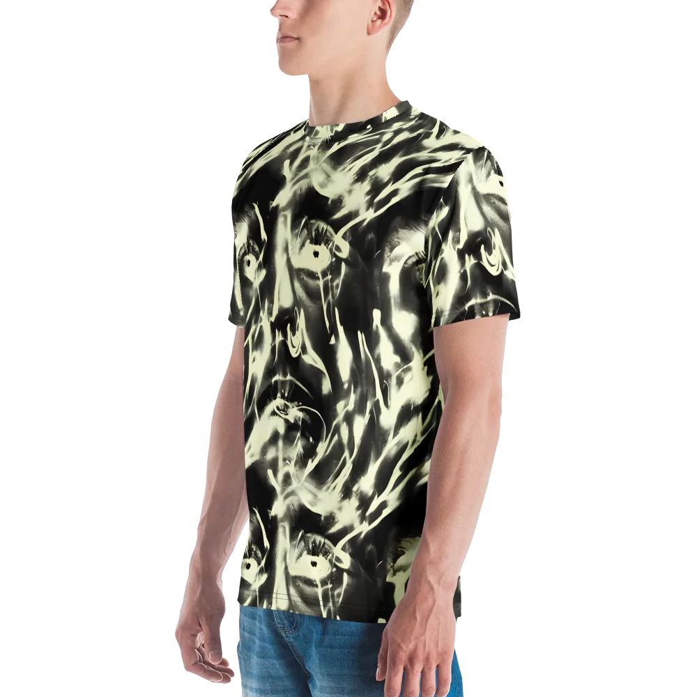 Visionary Flux on Men's Crew Neck T-Shirt — Left