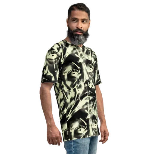 Visionary Flux on a Men's Crew Neck T-Shirt