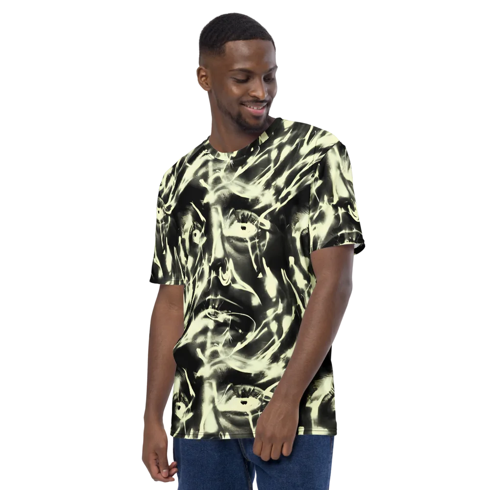 Visionary Flux on Men's Crew Neck T-Shirt — Left