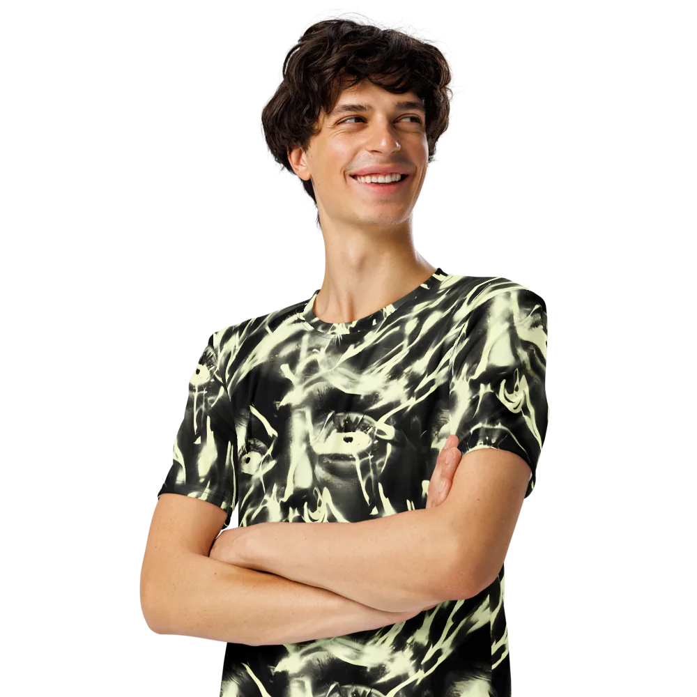 Visionary Flux on Men's Crew Neck T-Shirt — Left Front
