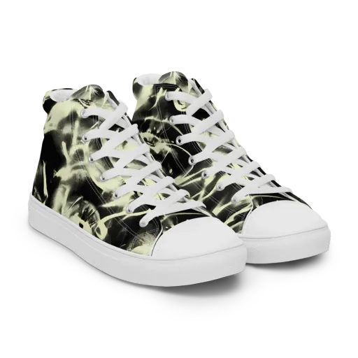 Visionary Flux on a Men's High Top Canvas Shoes