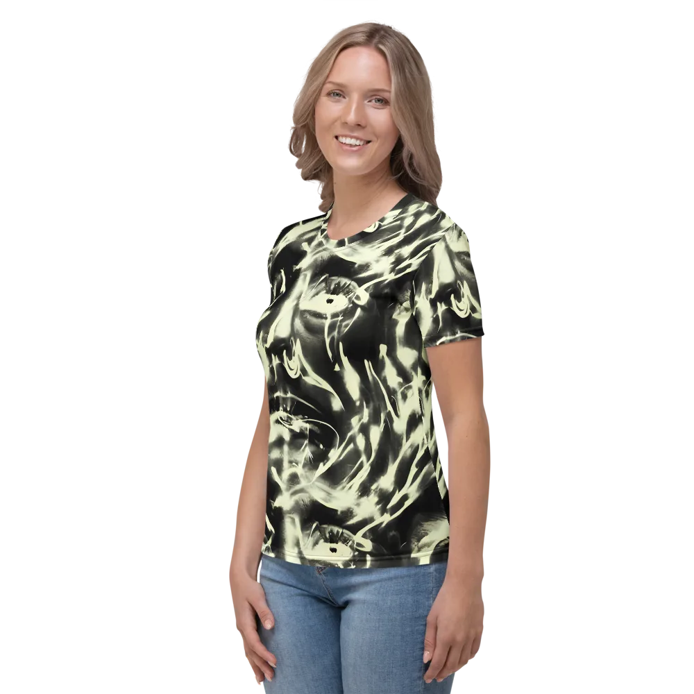 Visionary Flux on Women's Crew Neck T-Shirt — Left