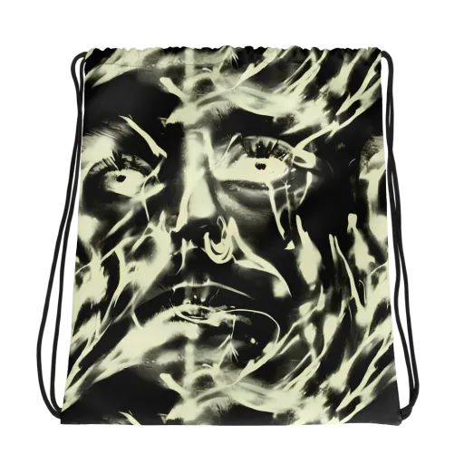 Visionary Flux on a Drawstring Bag