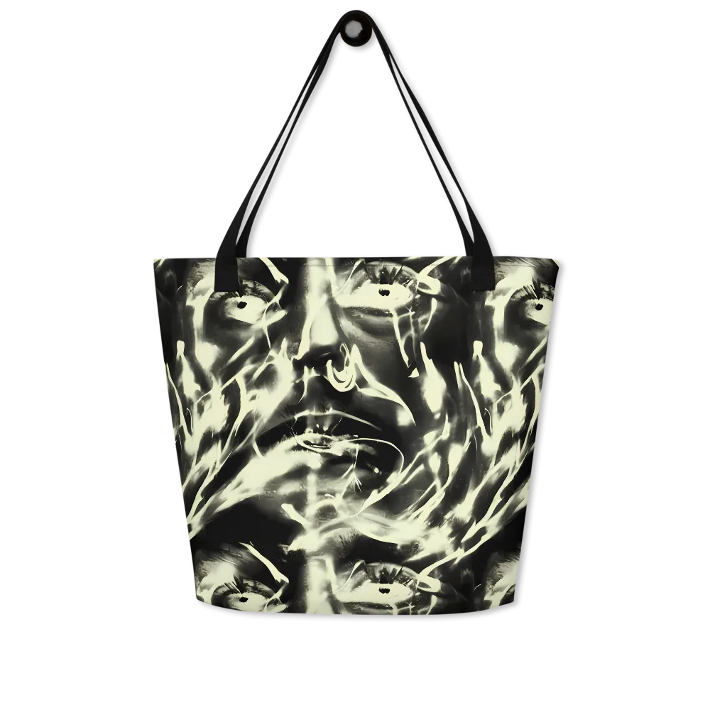 Visionary Flux on Large Tote Bag W/ Pocket — Front