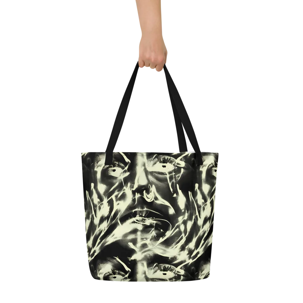 Visionary Flux on Large Tote Bag W/ Pocket — Front