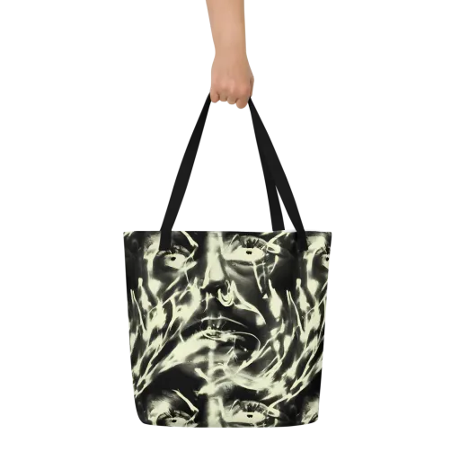 Visionary Flux on a Large Tote Bag W/ Pocket