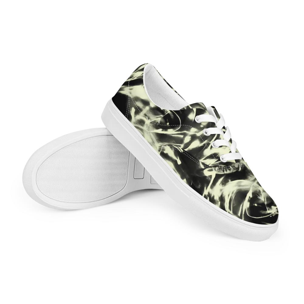 Visionary Flux on Men's Lace-Up Canvas Shoes — Right Front