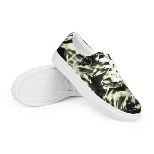 Visionary Flux on a Men's Lace-Up Canvas Shoes