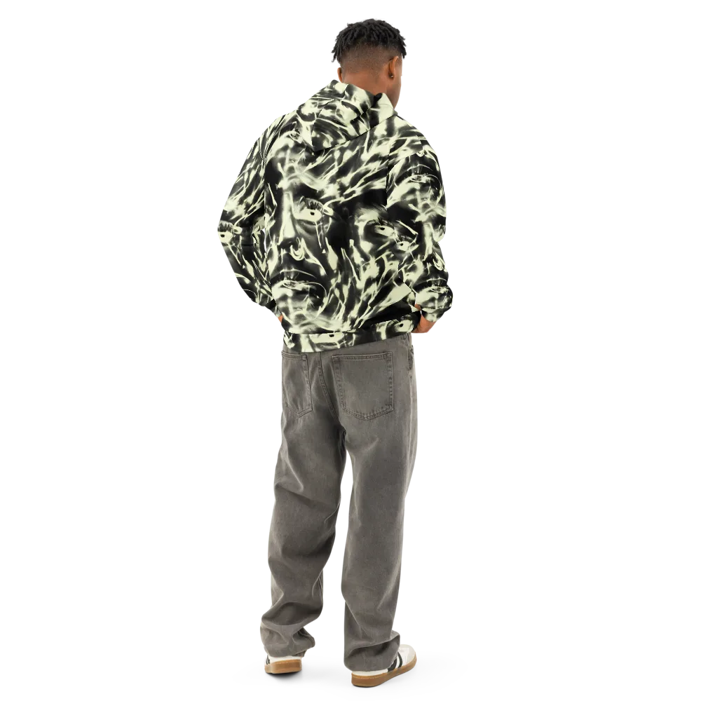 Visionary Flux on Cotton Hoodie — Back