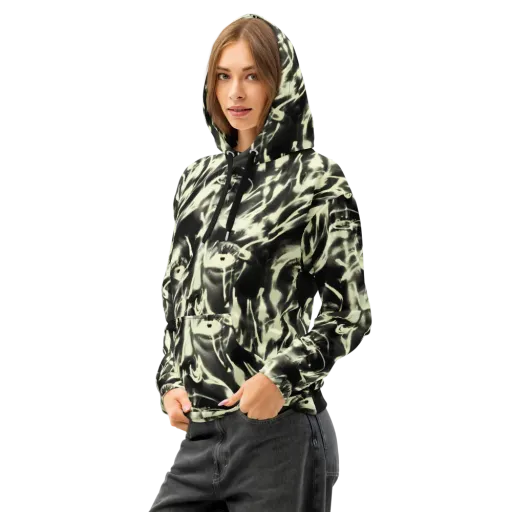 Visionary Flux on a Cotton Hoodie