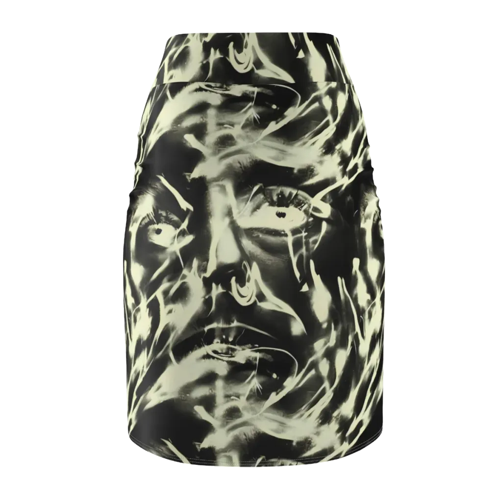 Visionary Flux on Pencil Skirt — Back
