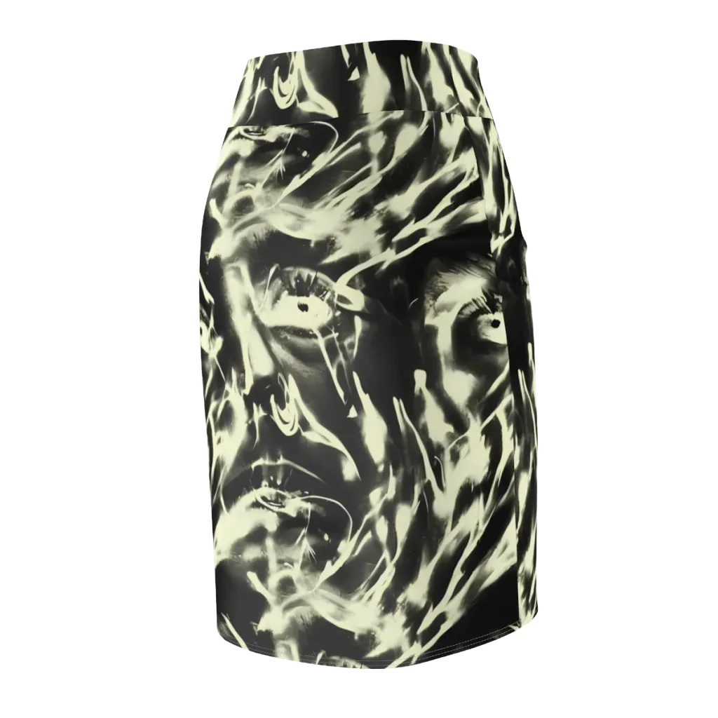 Visionary Flux on Pencil Skirt — Back Side