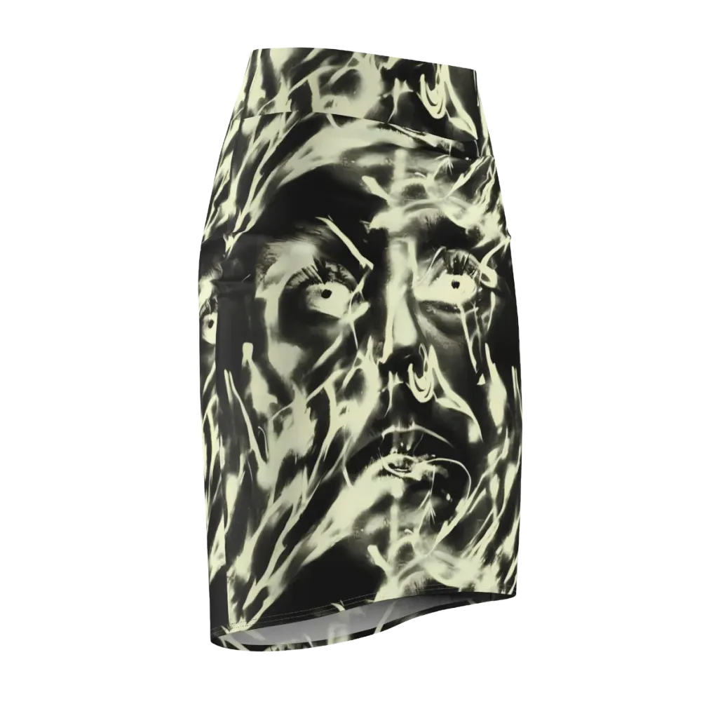 Visionary Flux on Pencil Skirt — Front Side