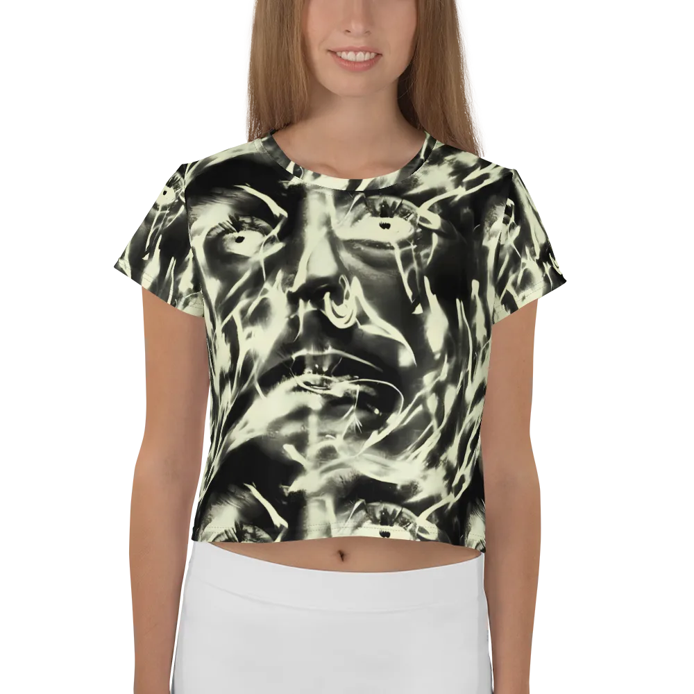 Visionary Flux on Crop Tee — Front