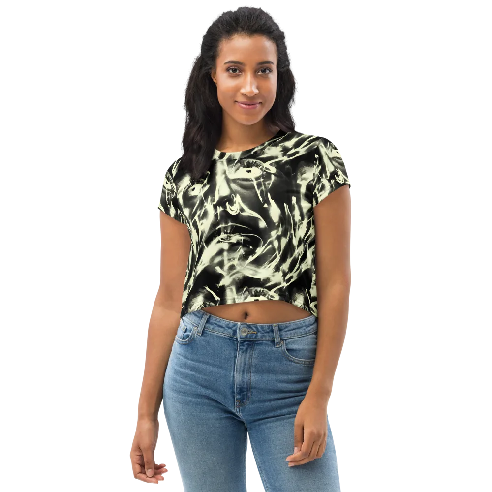 Visionary Flux on Crop Tee — Front