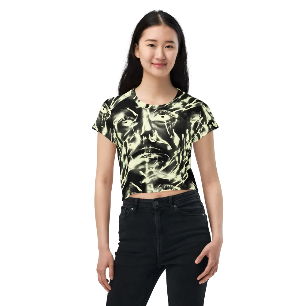 Visionary Flux on Crop Tee — Front