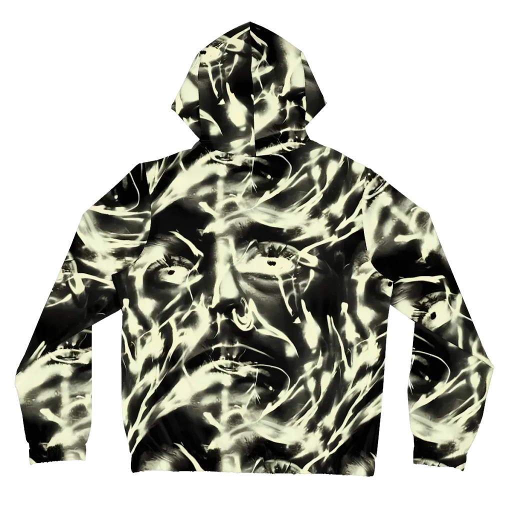 Visionary Flux on Women's Full-Zip Hoodie — Back