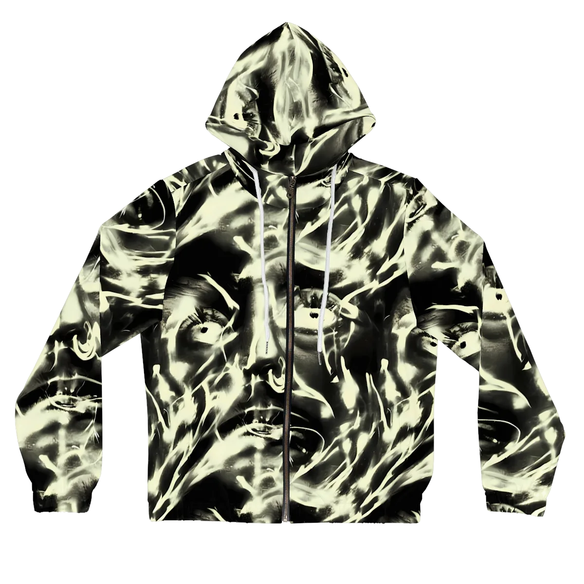 Visionary Flux on Women's Full-Zip Hoodie — Front