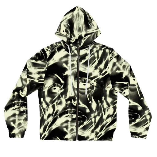 Visionary Flux on a Women's Full-Zip Hoodie