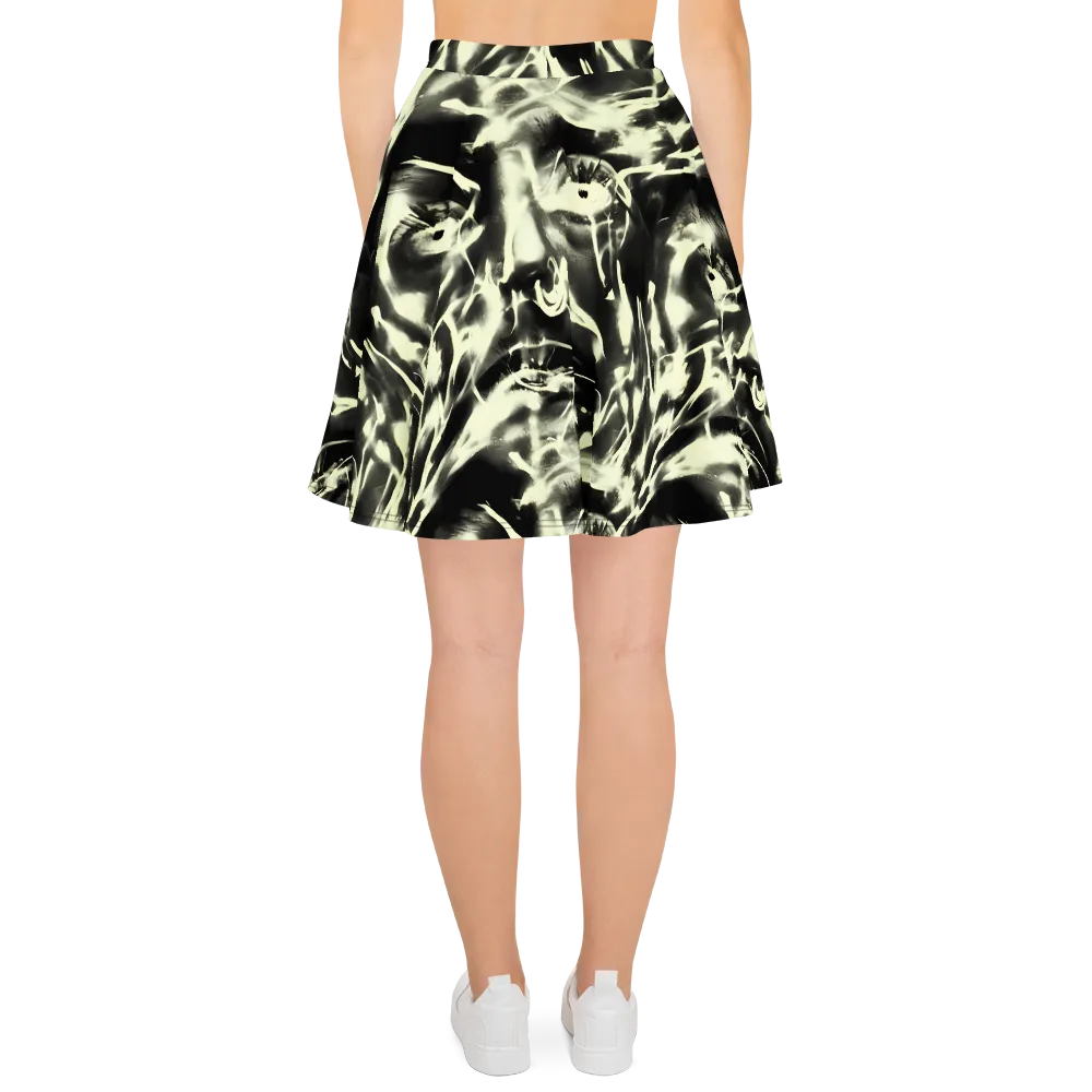 Visionary Flux on Skater Skirt — Back