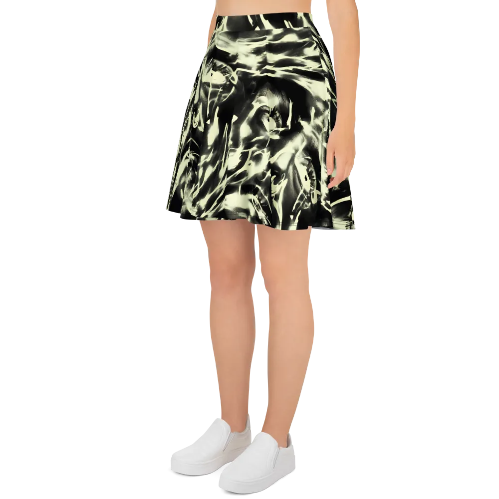 Visionary Flux on Skater Skirt — Left