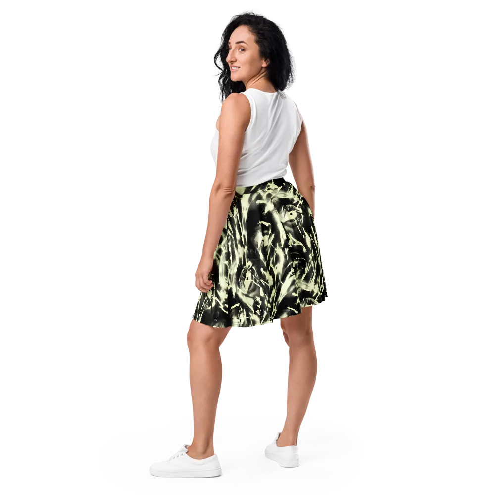 Visionary Flux on Skater Skirt — Back