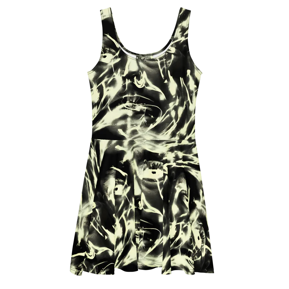 Visionary Flux on Skater Dress — Front