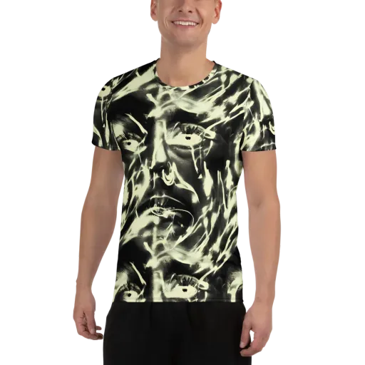 Visionary Flux on a Men's Athletic T-Shirt