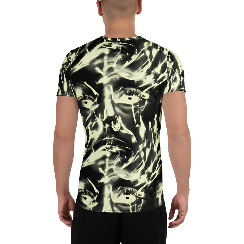 Visionary Flux on Men's Athletic T-Shirt — Back