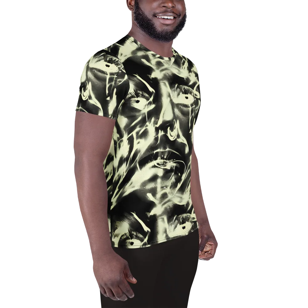 Visionary Flux on Men's Athletic T-Shirt — Right